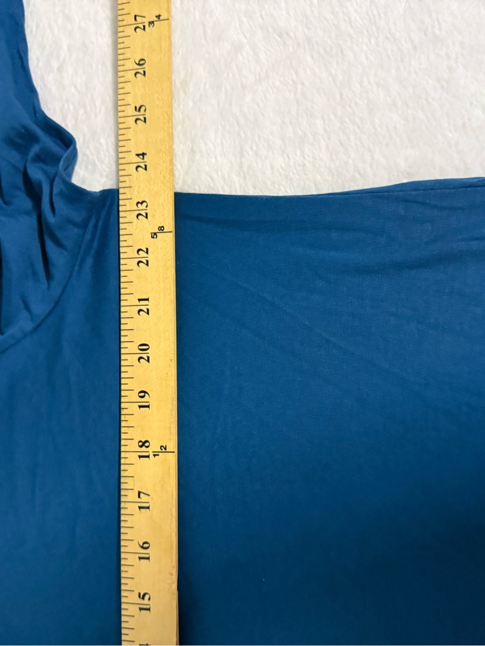 Lands' End Women's Deep Teal Blue Crewneck Tunic - Picture 4 of 6